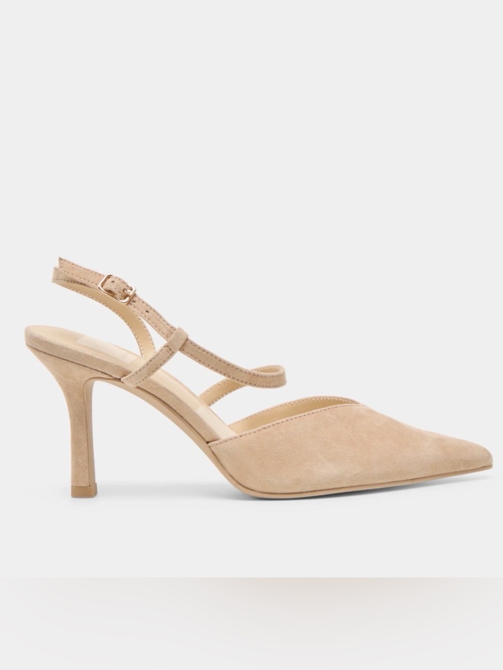 NWOT Dolce Vita Kamra Heels Camel Suede - Picture 7 of 16